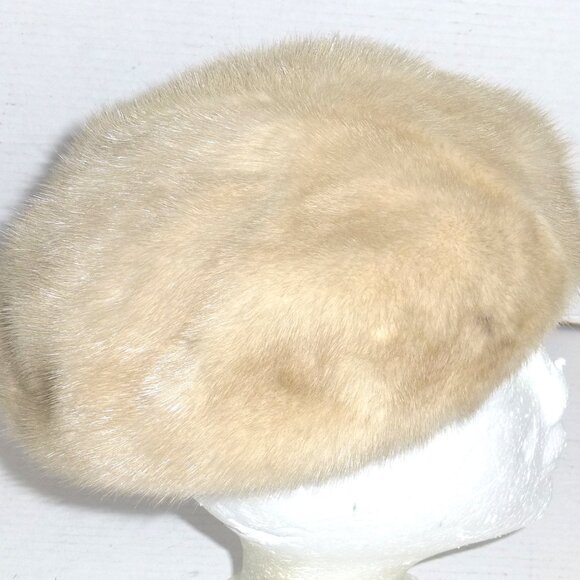 Vintage Rare Anna Nateece Original Women\'s Fur Hat Beige Needs Cleaning main image 4
